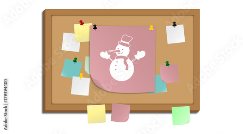 Pinnwand - Schneemann