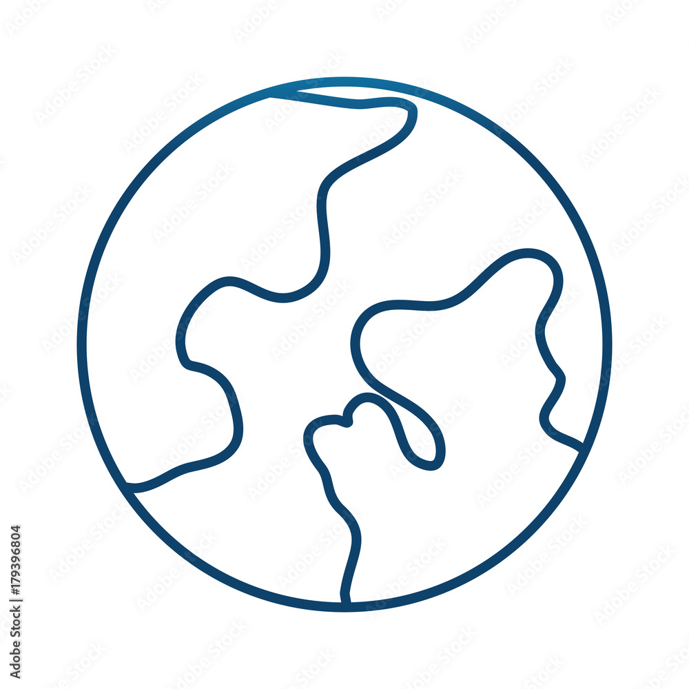 earth planet icon over white background vector illustration earth planet icon over white background vector illustration