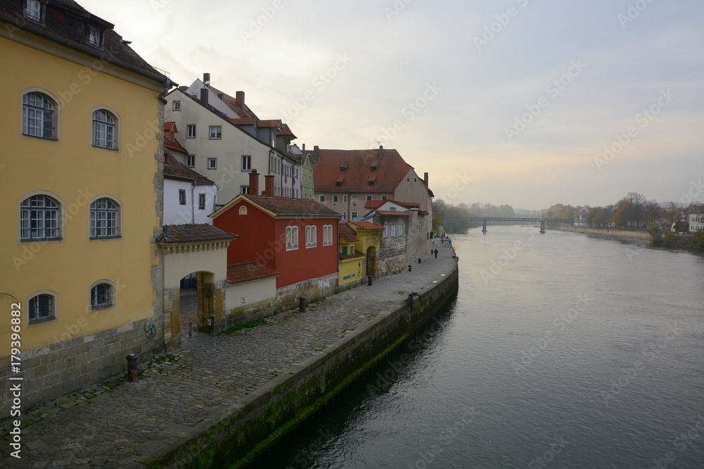 Regensburger Altstadt an der Donau Regensburger Altstadt an der Donau