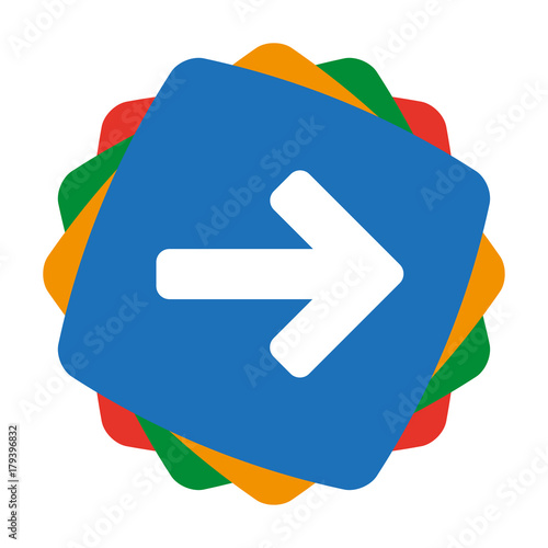 App Icon bunt - Pfeil - rechts