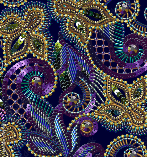 Sequins Seamless Pattern