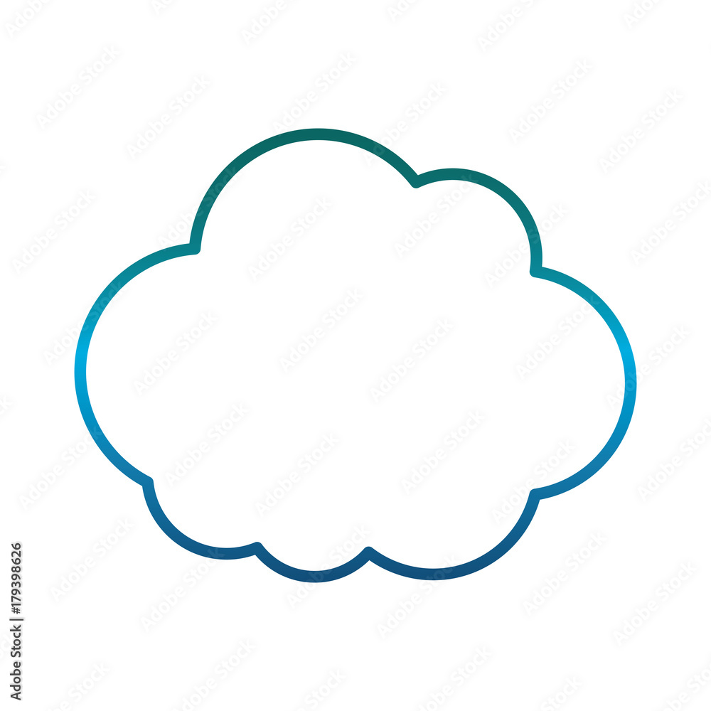 cloud icon over white background vector illustration cloud icon over white background vector illustration