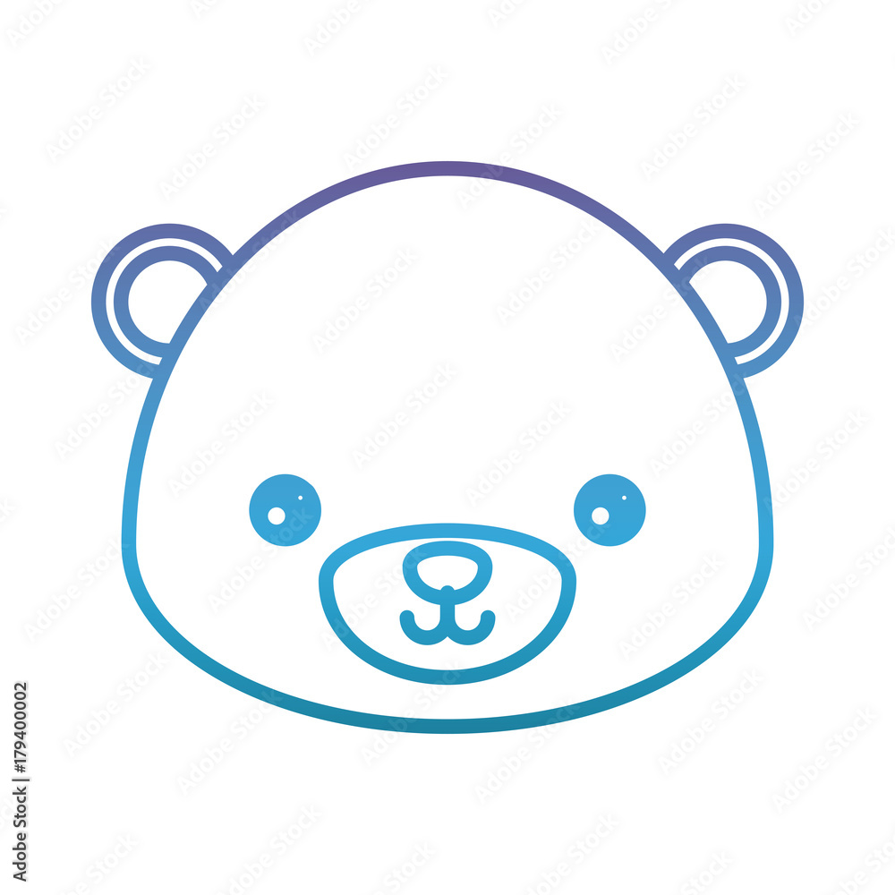 Obraz premium cute bear icon over white background vector illustration