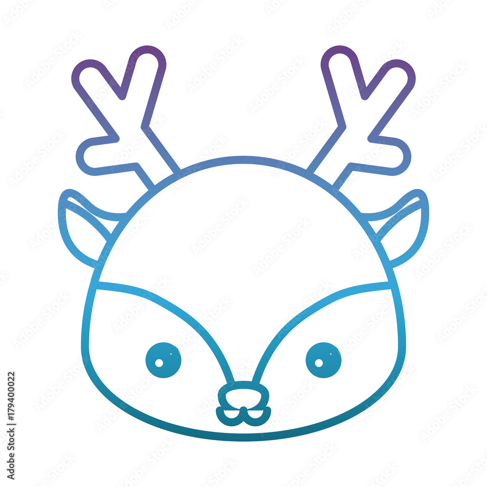 cute deer icon over white background vector illustration cute deer icon over white background vector illustration