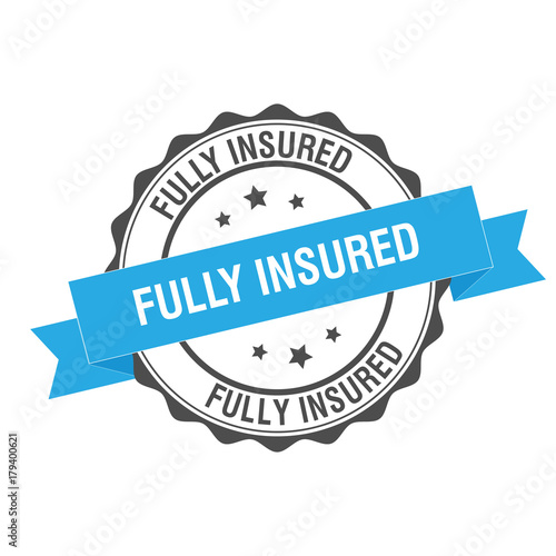 Fully insured stamp illustration