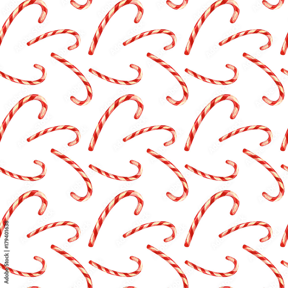 Seamless pattern of lollipops. Isolated on white background. Handmade drawing. Elements for a Christmas paper. Seamless pattern of lollipops. Isolated on white background. Handmade drawing. Elements for a Christmas paper.