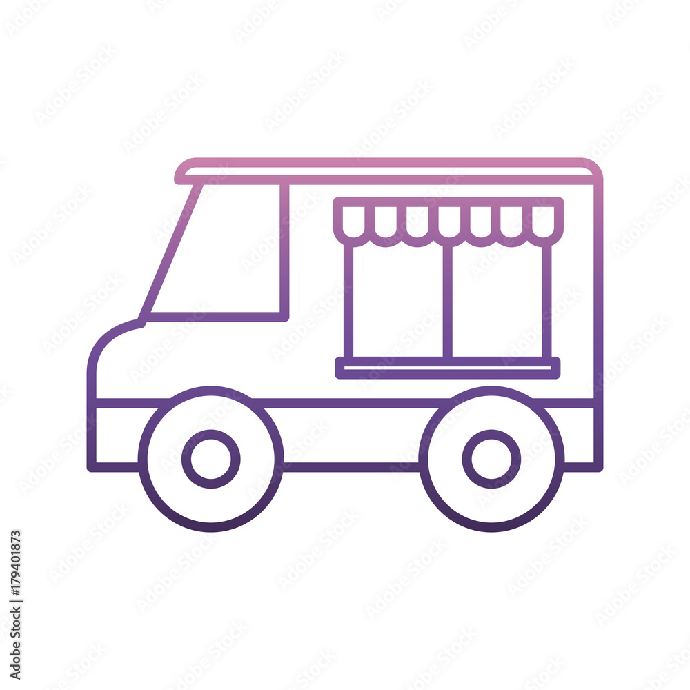 food truck icon over white background vector illustration