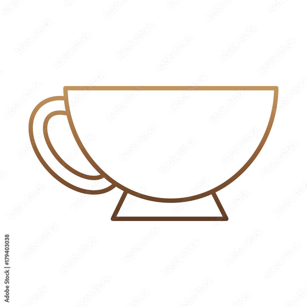 Fototapeta premium coffee mug icon over white background vector illustration