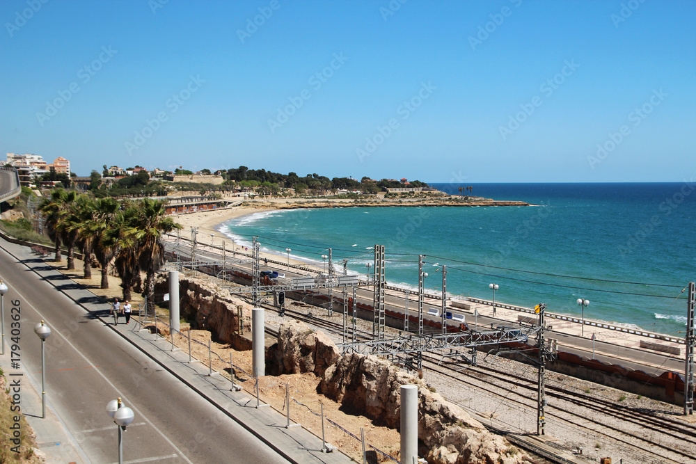 A beach in Tarragona, Spain 