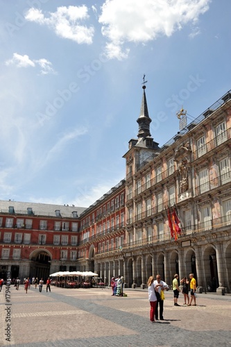 Plaza Mayor, one of the central square of the capital, built during the Habsburg.