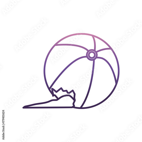 ball toy icon over white background vector illustration