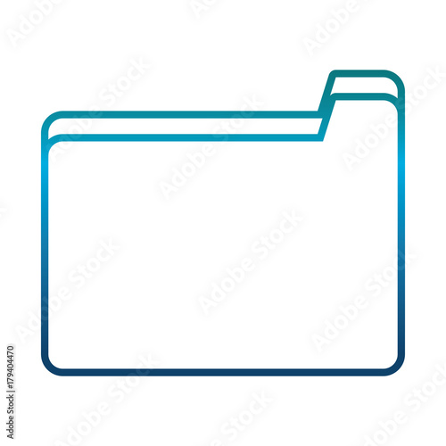 document folder icon over white background vector illustration