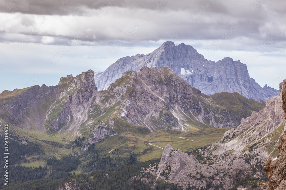 Cernera and Civetta tops, awesome dolomitic mountains, Cortina d'Ampezzo, Dolomites, Veneto, Italy Cernera and Civetta tops, awesome dolomitic mountains, Cortina d'Ampezzo, Dolomites, Veneto, Italy