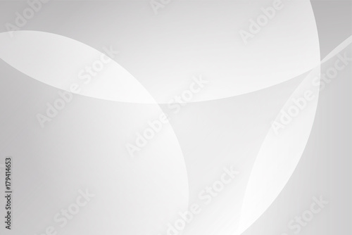 White and grey circular curve abstract background vector for business presentation. Background and abstract concept.
