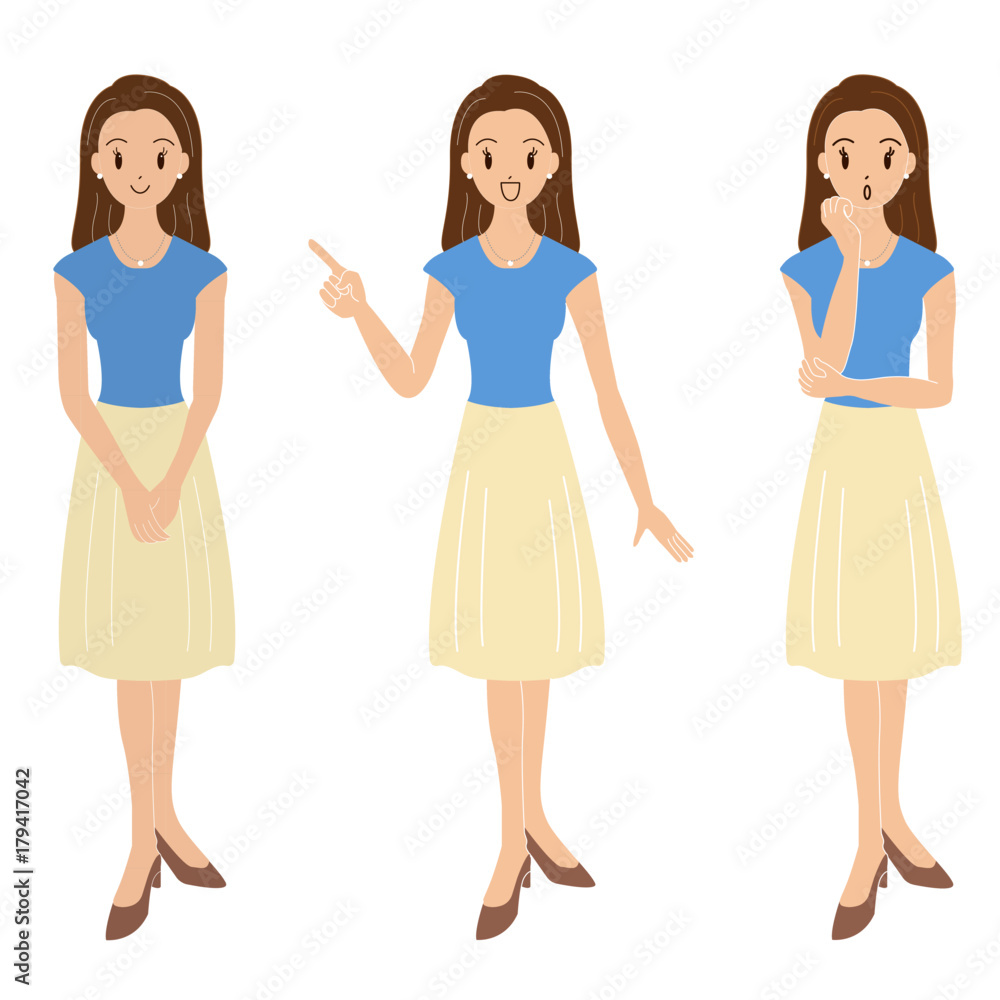 女性のイラスト 女性のイラスト