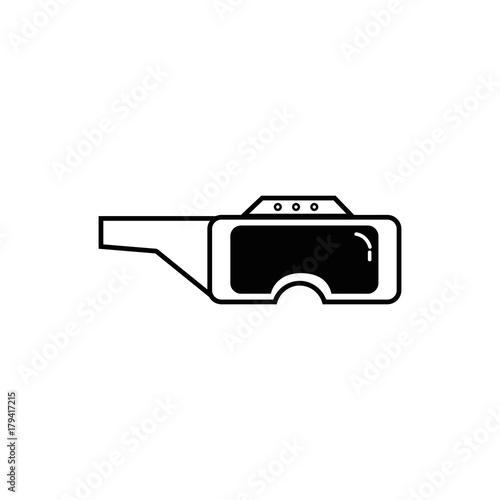 line 3d glasses technology object to entertainment