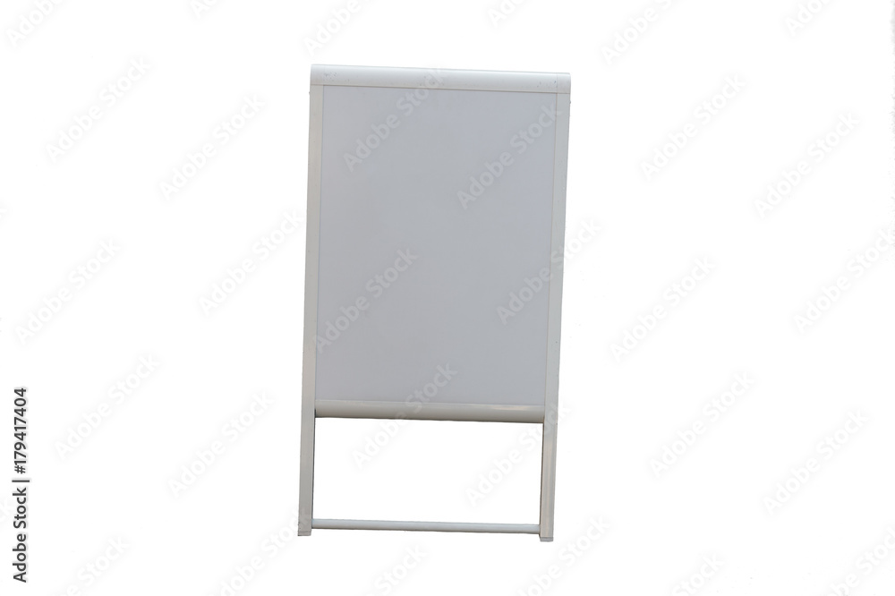 Table Top Upright Menu Sign Isolated on White Background. Table Top Upright Menu Sign Isolated on White Background.