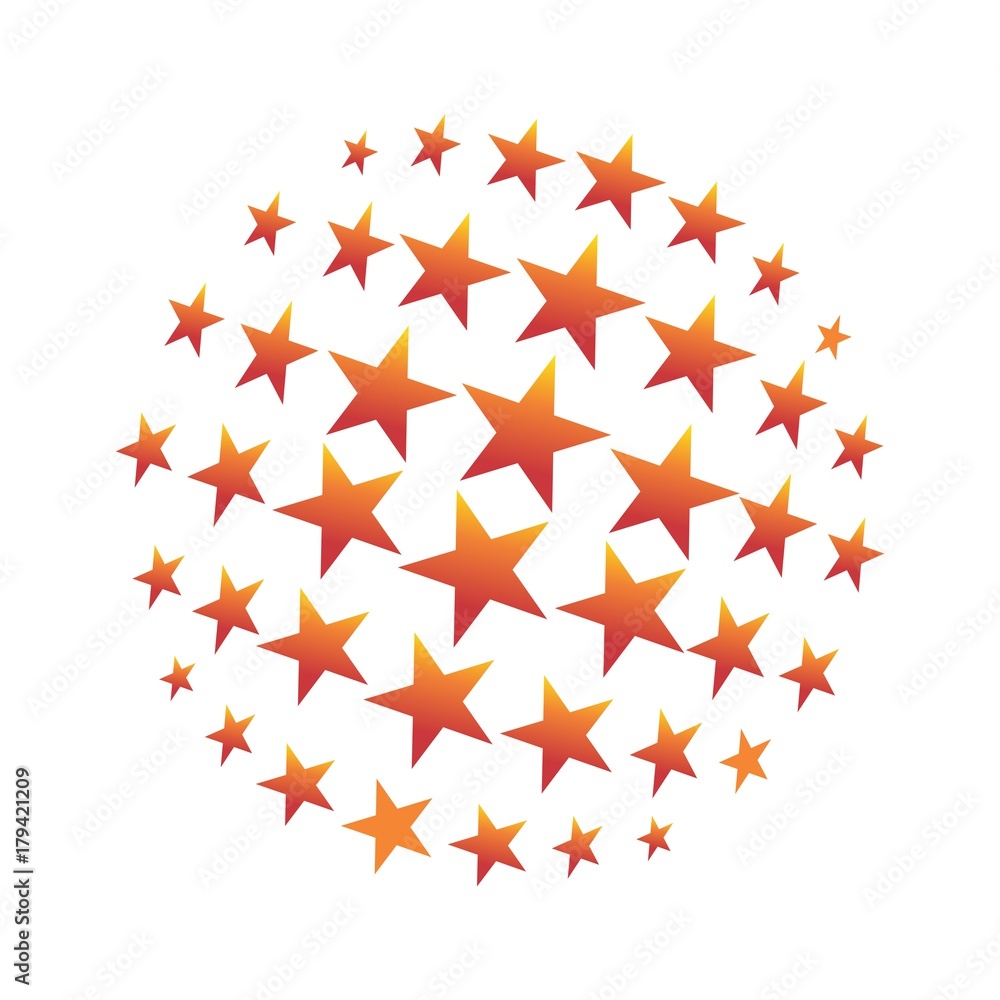 Round Star Usa Flag Label PNG & SVG Design For T-Shirts