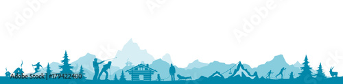 Skyline Berge Sport