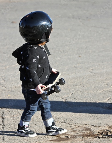 Small Skateboarder