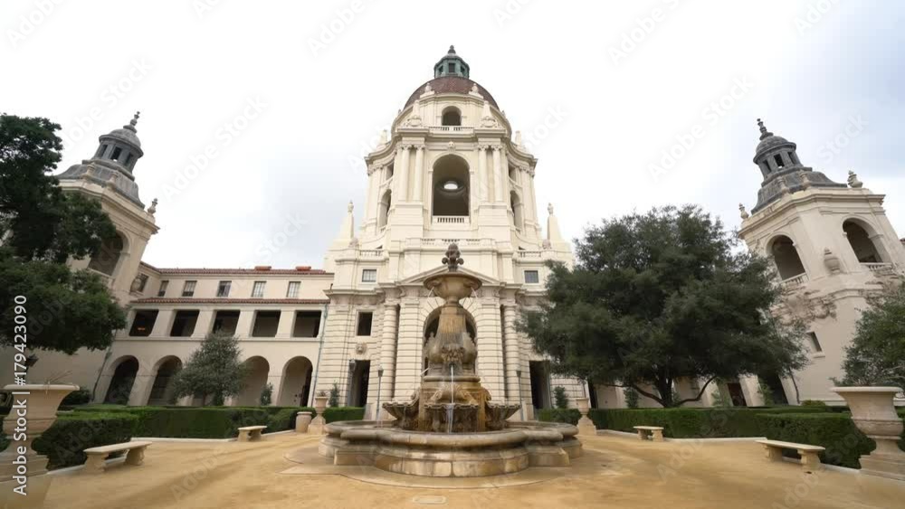 Afternoon cloudy view of The beautiful Pasadena City Hall at Los Angeles, California, United States Afternoon cloudy view of The beautiful Pasadena City Hall at Los Angeles, California, United States