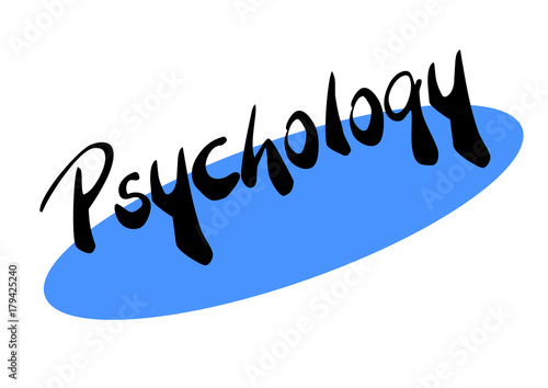 Psycology with blue ellipse