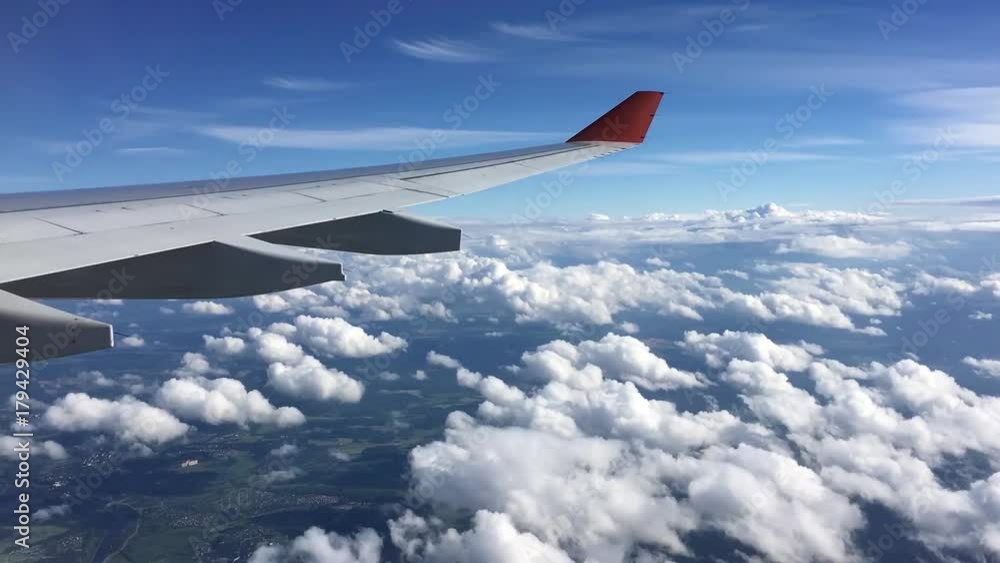 Timelapse of Plane Traveling Through Clouds Timelapse of Plane Traveling Through Clouds