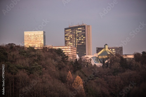 Luxembourg City - view on the European headquarters in Luxembourg