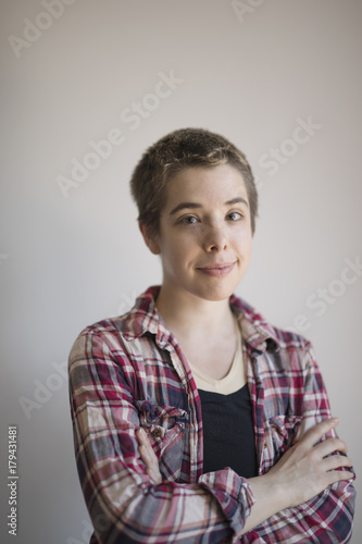 Portrait of a transgender person
