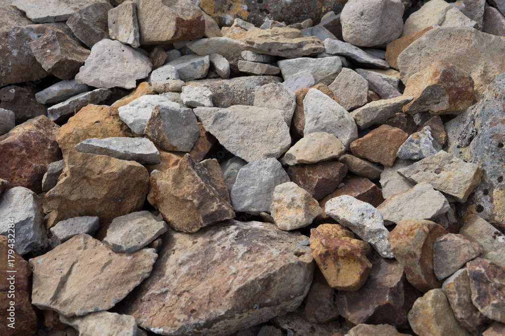 Stein-Textur / Vulkangestein - Hintergrund  / Westfjorde, Island