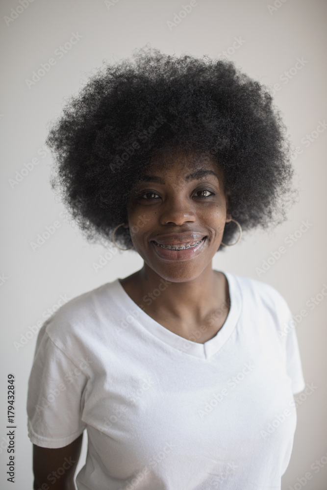 Portrait of smiling woman Portrait of smiling woman