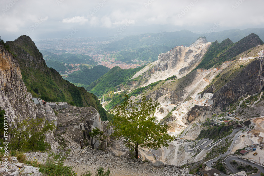 Fototapeta premium Carrara marble quarry, Italy