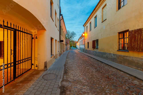 Vilnius. Night Street. photo