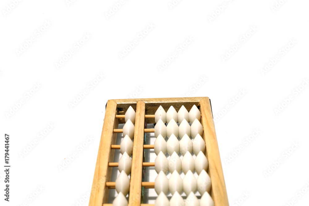 An abacus calculator for background and add text message.is a calculating tool that was in use in Europe, China and Russia, centuries. It are used to teach arithmetic. Education and Financial concept. An abacus calculator for background and add text message.is a calculating tool that was in use in Europe, China and Russia, centuries. It are used to teach arithmetic. Education and Financial concept.