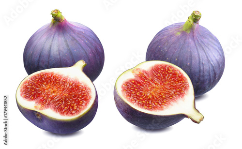 Fresh fig double options isolated