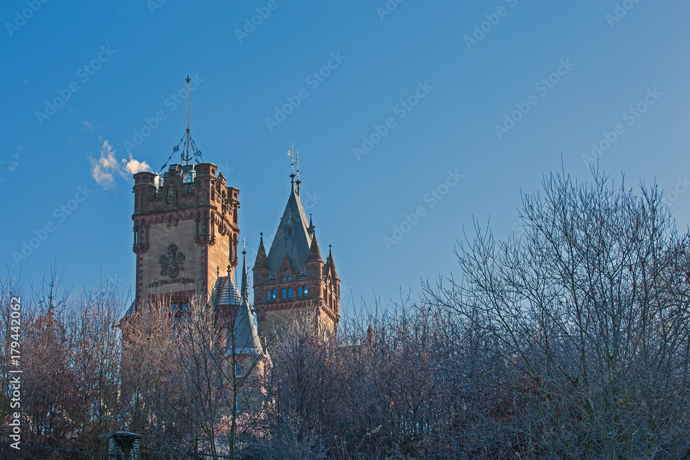 Schloss Drachenburg im Winter