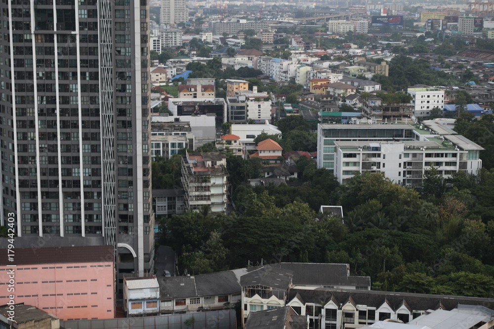 Bangkok buildings in big city