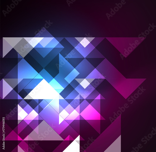 Cosmic electric background with shiny glowing plexus electricity impulses