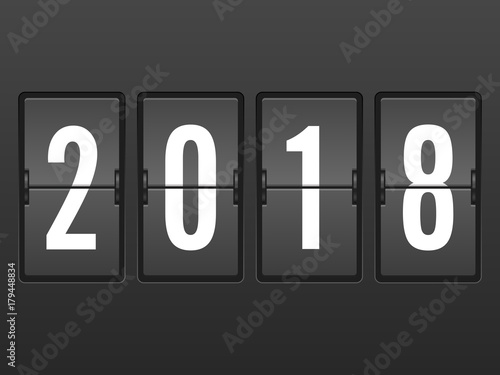 Flip clock new year