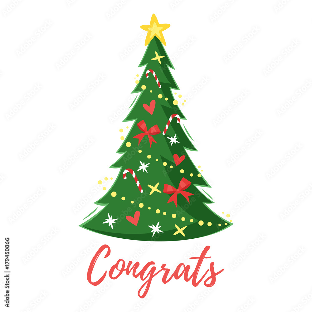Christmas New Year greeting card Christmas New Year greeting card