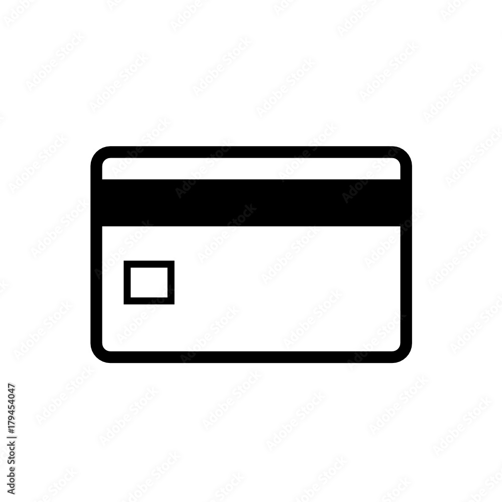 karta kredytowa ikona Stock Vector | Adobe Stock