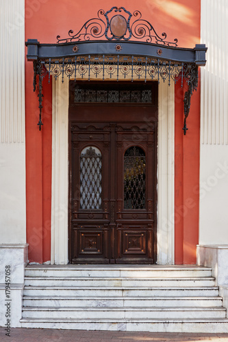 Door of modern building