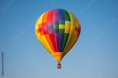 Hot air ballon in the sky 