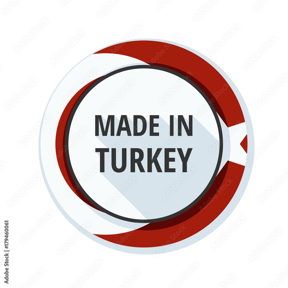 Made in Turkey label illustration Made in Turkey label illustration