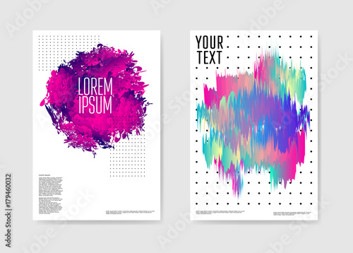 Abstract Poster Liquid Shapes Background. Fluid Forms Brochure Template. Banner Cover Identity Card Design. Vector illustration
