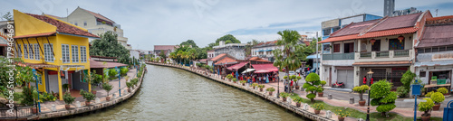 panorama des quais de Malacca photo