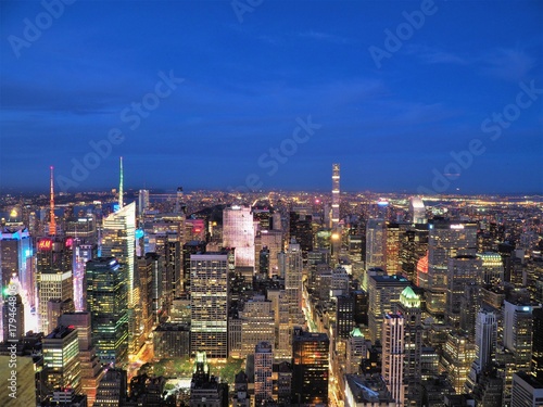 Night view of New York　ニューヨークの夜景 © pg.ponskey