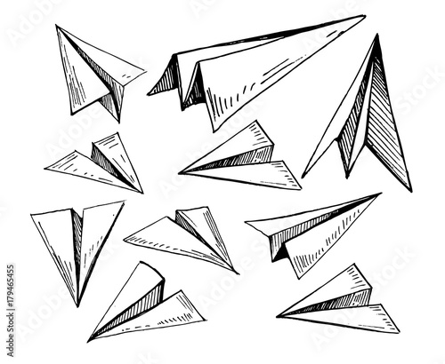 Set of paper planes