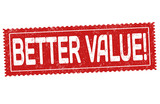 Better value sign or stamp