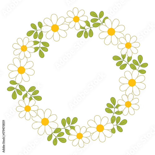 Fototapeta Naklejka Na Ścianę i Meble -  Vector Floral Wreath